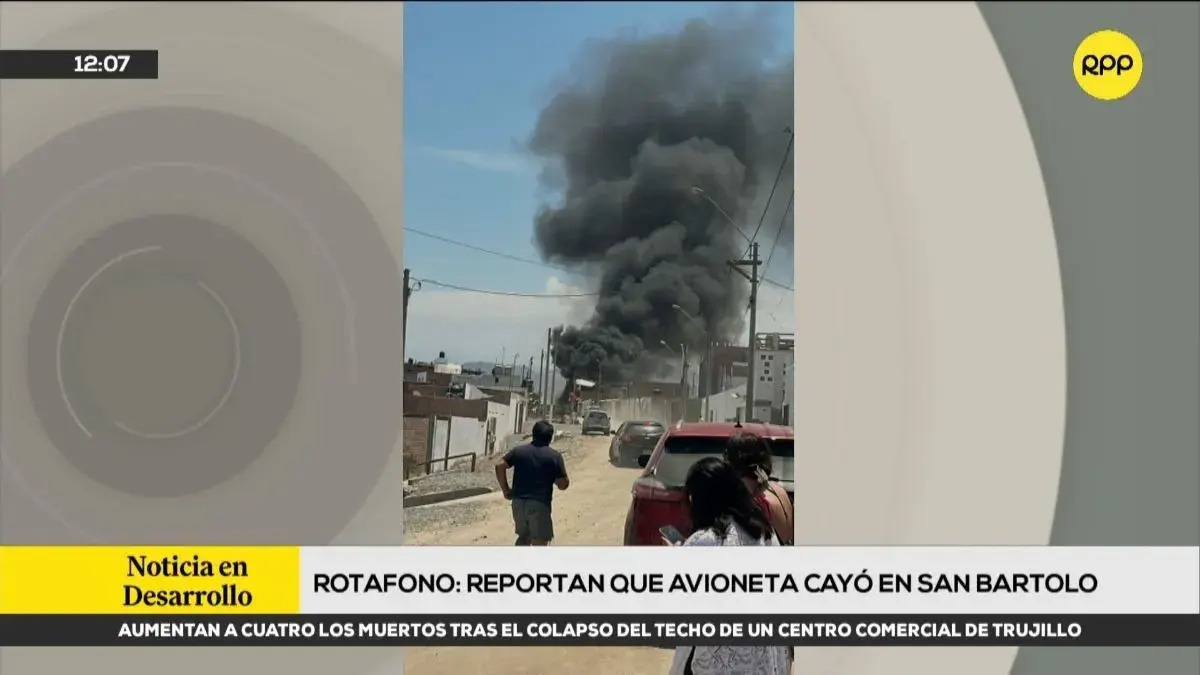 Reportan caída de avioneta en zona residencial de San Bartolo Tragedia en San Bartolo