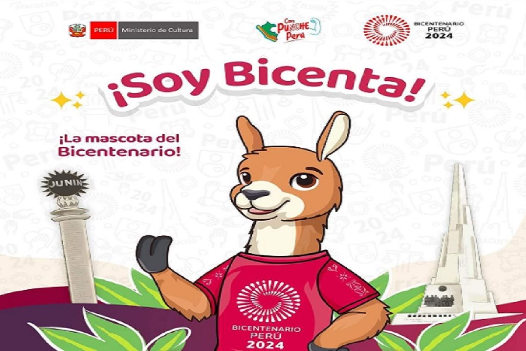 La vicuÃ±a Bicenta es la mascota oficial del Bicentenario de la Independencia