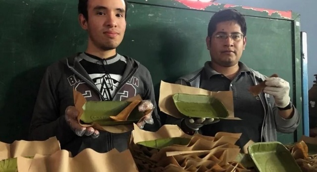 Peruanos crean platos biodegradables a base de hojas de plÃ¡tano