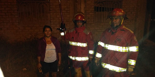 Bomberos de Utcubamba lograron controlar incendio en Bagua Grande