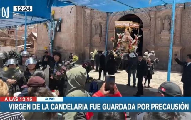 PUNO: subversivos interrumpieron homenaje a Virgen de la Candelaria