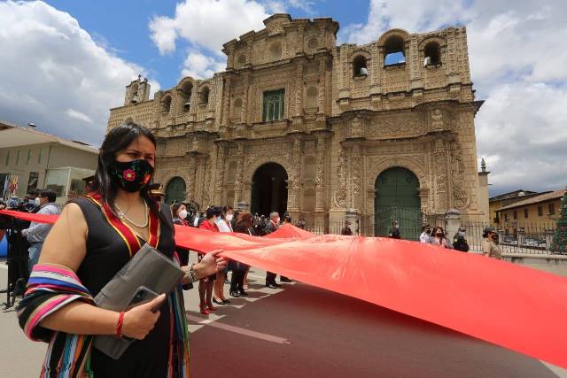 Cajamarca conmemoró los 200 años de su independencia con ceremonia y paseo de bandera 