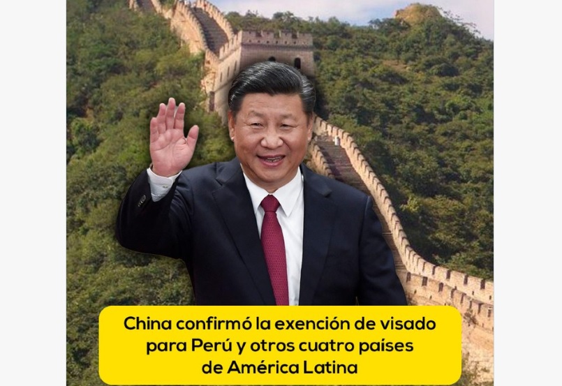China confirmó la exención de visado para Perú y otros cuatro países de América Latina