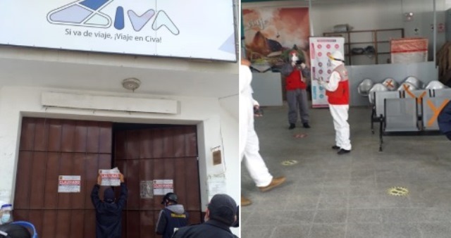 Empresas Movil Bus y transportes Civa son clausurados temporalmente en Chachapoyas
