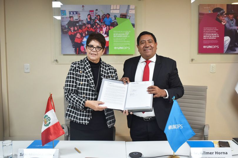 Gobernador Gilmer Horna Firma Convenio con UNOPS para ConstrucciÃ³n del Hospital Santiago ApÃ³stol de Utcubamba