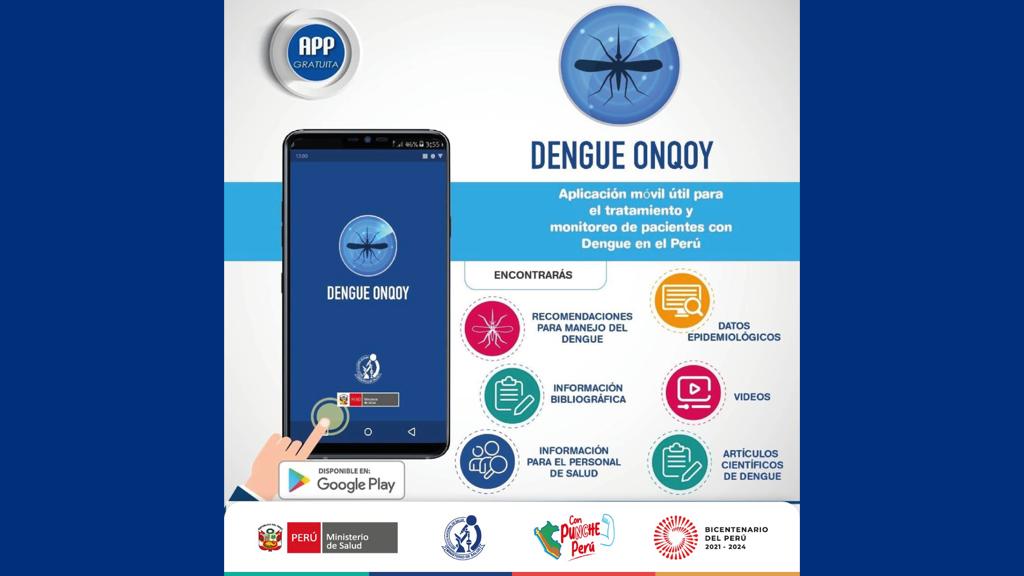 INS pone a disposición aplicación móvil Dengue Onqoy para agilizar atención a pacientes en el país
