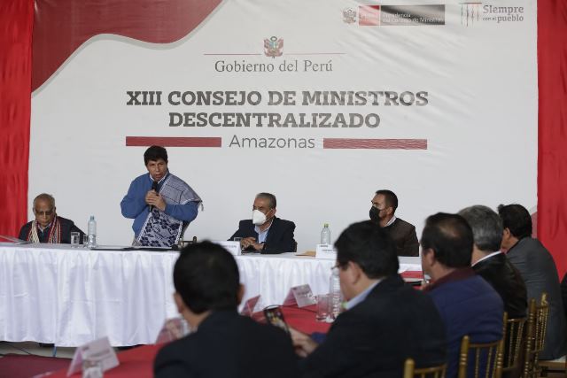Presidente Castillo anuncia 372 millones para carretera Chachapoyas-Rodríguez de Mendoza