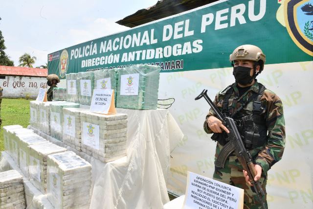 Policía Nacional decomisó más de 850 kilos de droga en el Vraem en solo 10 días