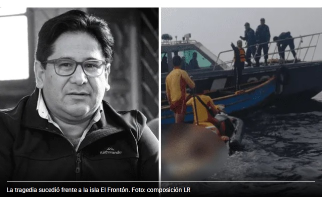 Callao: periodista Luis Miranda fallece tras volcadura de lancha cerca a la isla El FrontÃ³n