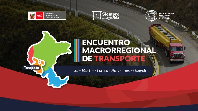 Encuentro Macro Regional de Transporte Terrestre, 26 y 27 de mayo en la ciudad de Tarapoto