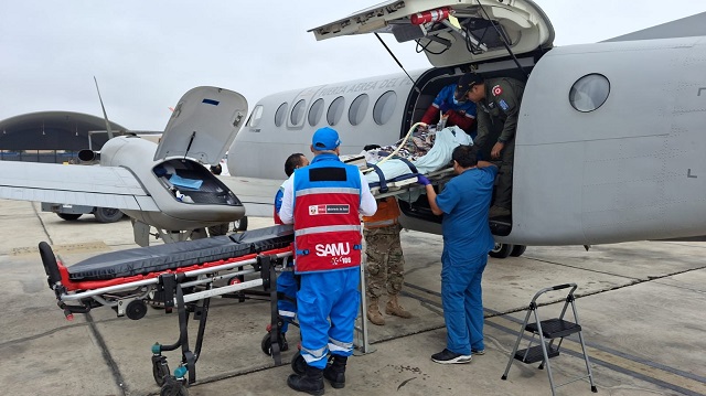 En lo que va del año, el Minsa realizó el traslado aeromédico de 60 pacientes, dentro de ellos 44 niños y recién nacidos de todo el país