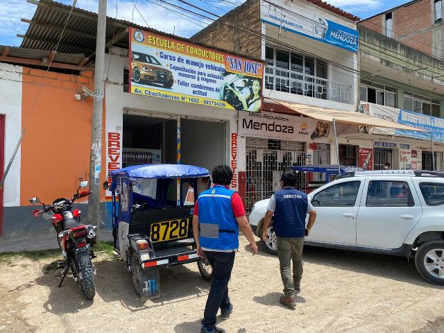 La DRTC-Amazonas, realiza visitas inopinadas a escuelas de conductores autorizadas por el MTC