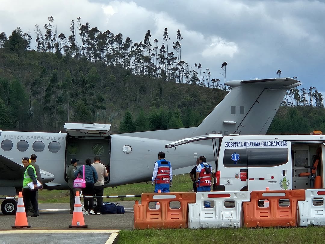 Amazonas: Minsa realiza traslado aeromédico de menor de 6 años con diagnóstico reservado