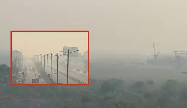 Suspenden vuelos en Pucallpa por densa nube de humo provocada por incendios forestales