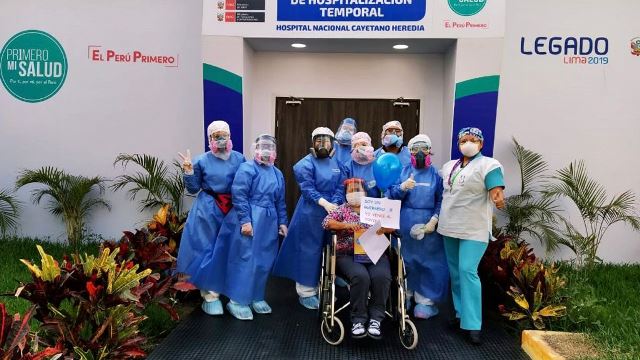 ¡Lo lograron! Más de 6000 pacientes COVID-19 fueron dados de alta en Hospital Cayetano Heredia