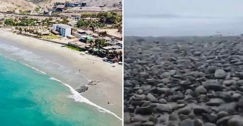 La playa de Máncora que quedó destruida por fuertes oleajes anómalos: «Ahora solo hay piedras»