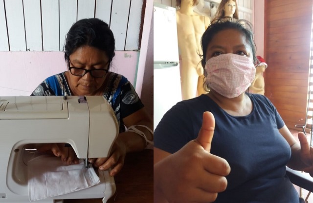 Madre indígena confecciona mascarillas caseras para proteger a los Ronderos y población en Nieva - Condorcanqui