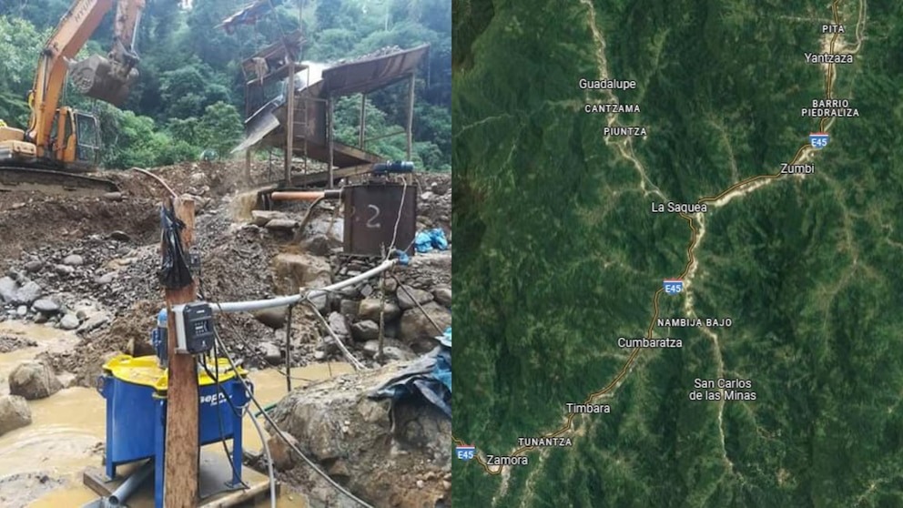 Desde Yantzaza hasta Amazonas: mineros ilegales de Ecuador construyen carretera clandestina para ingresar al Perú