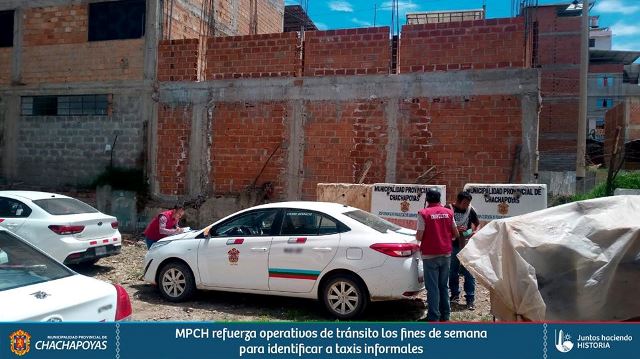 MPCH refuerza operativos de tránsito los fines de semana para identificar a taxis informales