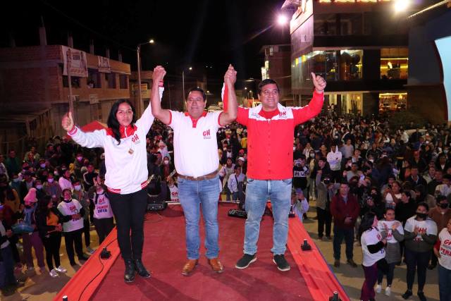Gilmer Horna llegó a Chachapoyas para oficializar la candidatura de Percy Zuta Castillo a la Municipalidad provincial