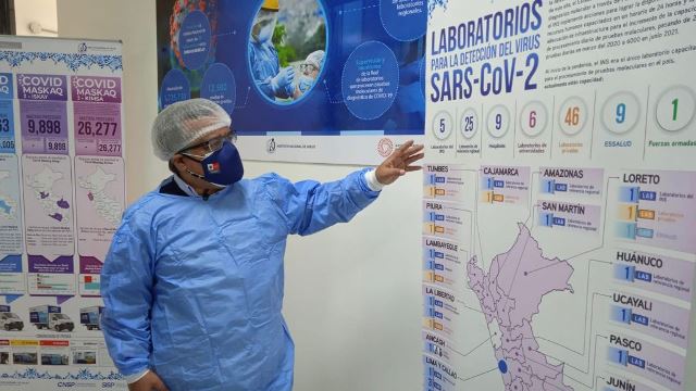 Investigadores del INS logran aislar cepa del virus SARS-CoV-2 causante de la COVID-19
