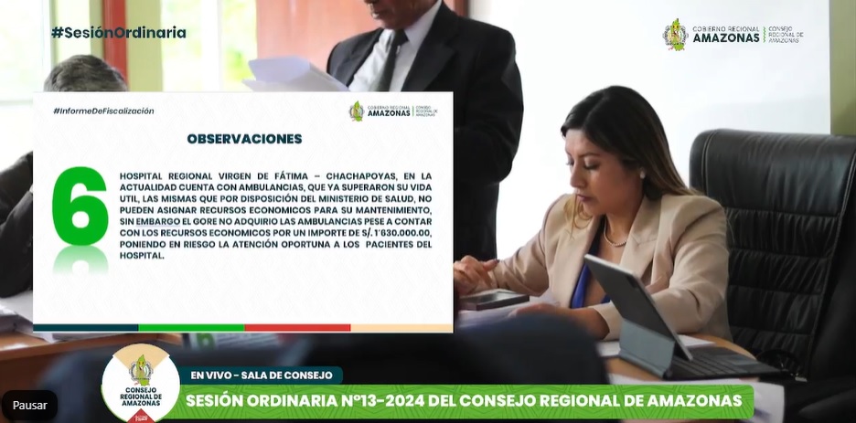 Chachapoyas: Comisión de Fiscalización del Hospital Virgen de Fátima Presenta Reveladores Resultados de Investigación