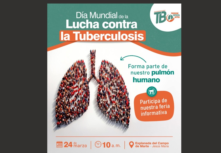 Con una feria informativa y formación de símbolo emblemático este 24 de marzo se celebrará el Día Mundial de la Tuberculosis