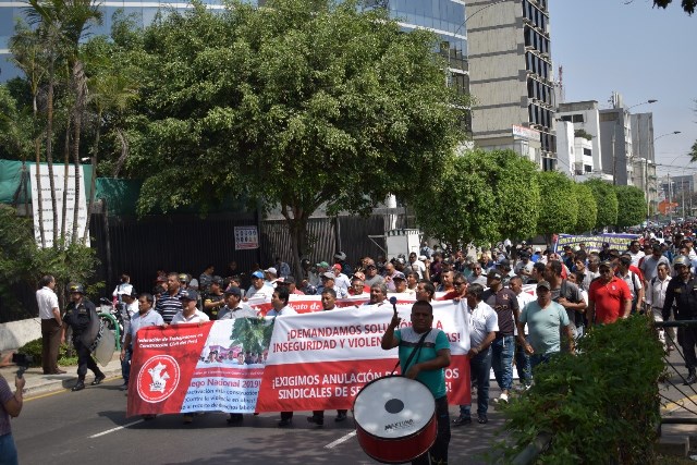 Trabajadores organizan movilización contra la inseguridad ciudadana y delincuencia
