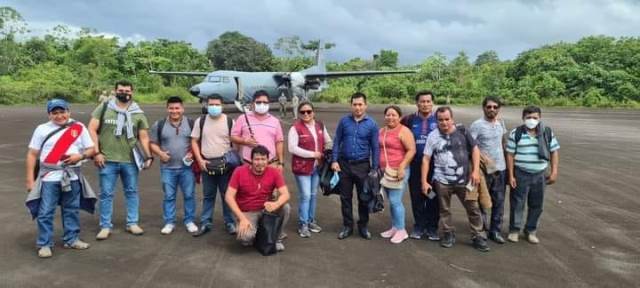 Comisión de autoridades locales y dirigentes indígenas de la provincia de Condorcanqui viajaron a la ciudad de Lima