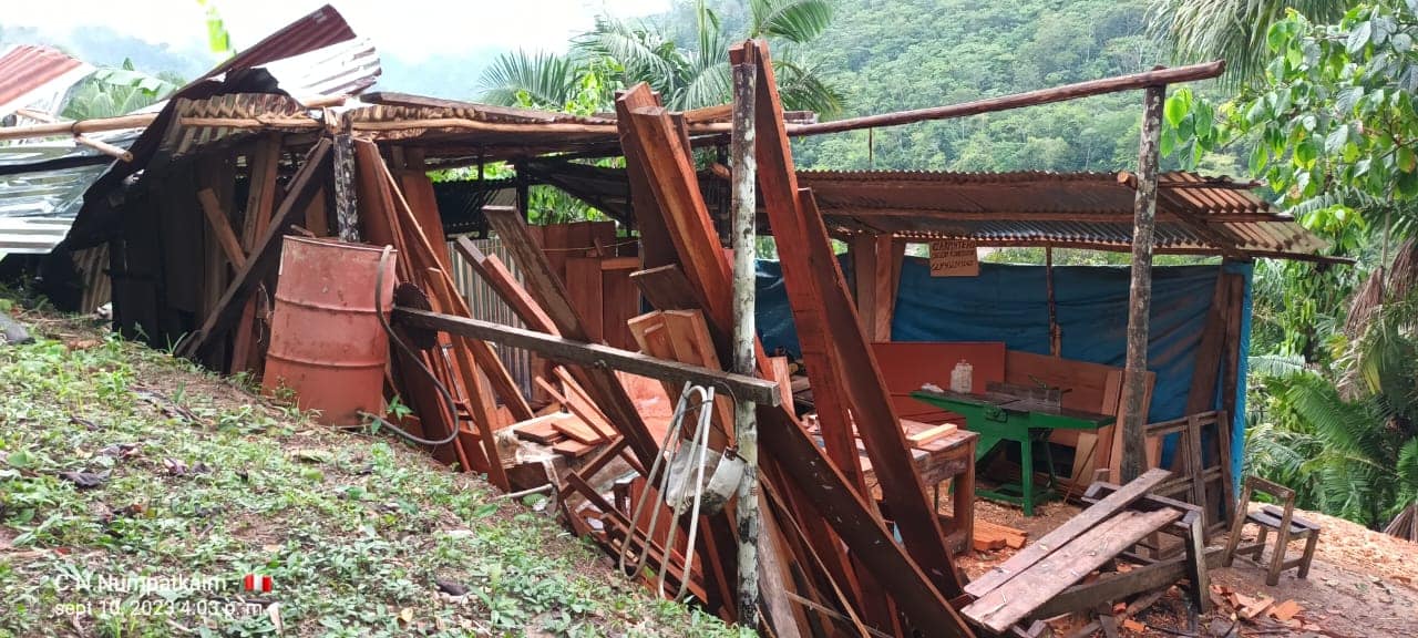 Bagua: Fuertes vientos destruyen casas en Numpatkaim en Imaza
