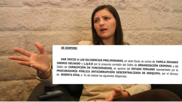 FiscalÃ­a abre investigaciÃ³n a Yamila Osorio por organizaciÃ³n criminal y corrupciÃ³n de funcionarios