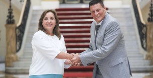 Presidenta Boluarte se reunió con gobernador regional de San Martín en Palacio de Gobierno