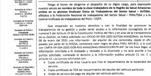 Cinco Consejeros regionales solicitan informe documentado a Pro Amazonas