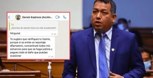Darwin Espinoza amenazó a periodista tras conocer reportaje en su contra por presuntos favorecimientos