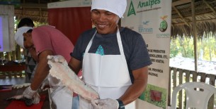 Innovación sostenible: emprendedores de comunidad awajún crean biocuero de shiringa y piel de peces amazónicos