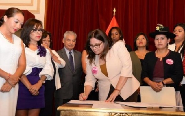 MIMP y Congreso suscribieron acuerdo sobre violencia contra la mujer ...